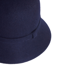 Bounce Bucket, Wool Felt Hat, Navy