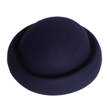 Docker Beanie, Wool Felt Hat,  Navy