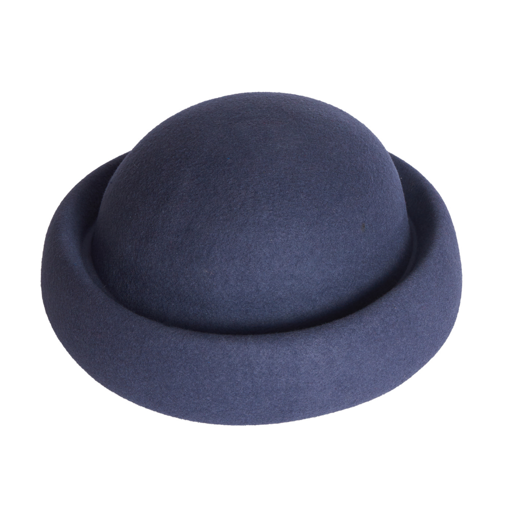 Docker Beanie, Wool Felt Hat, Charcoal