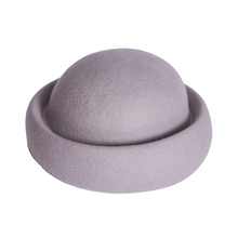 Docker Beanie, Wool Felt Hat, Dove Grey