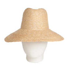 Alexxa Extended Brim, Wheat Straw Fedora Hat