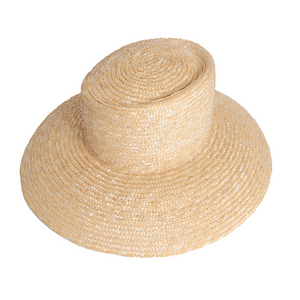 Leo, Asymmetrical Wheat Straw Hat