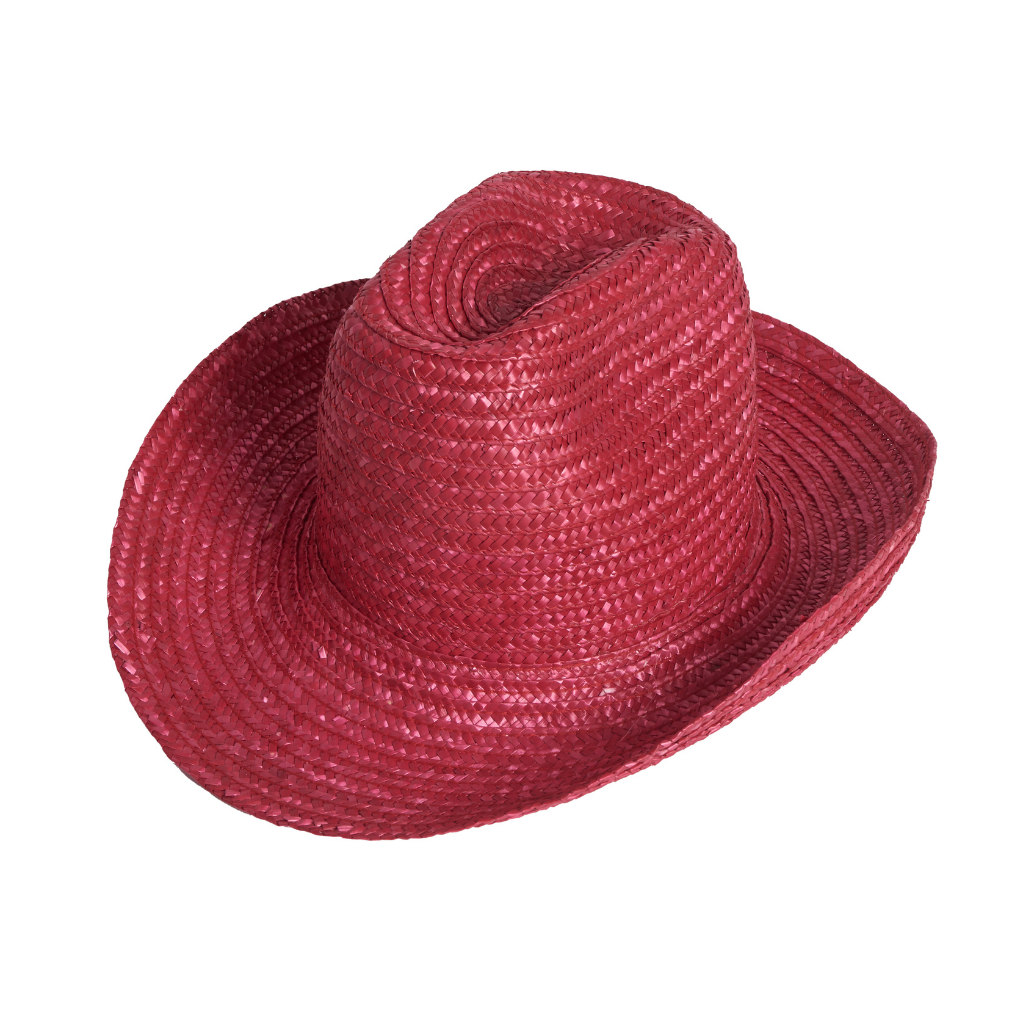 Willow, Red Wheat Straw Cowboy Hat