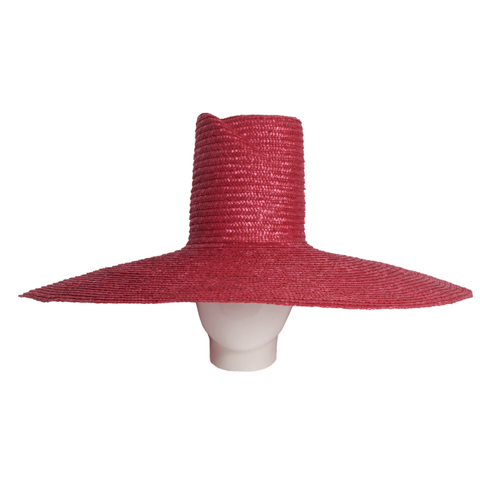 Siwa, Wheat Straw Sun Hat, Red