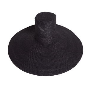 Siwa, Wheat Straw Sun Hat, Black