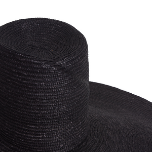 Siwa, Wheat Straw Sun Hat, Black