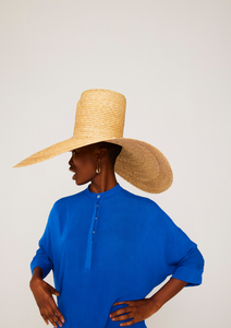 Siwa, Wheat Straw Sun Hat, Black
