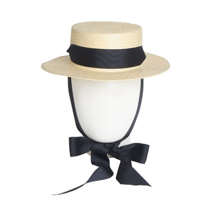 Poppy Boater, Paper Panama Hat