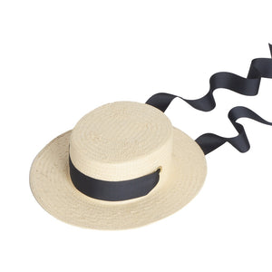 Poppy Boater, Paper Panama Hat